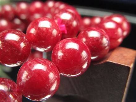 ルビー 紅玉 ブレスレット コランダム 7月の誕生石