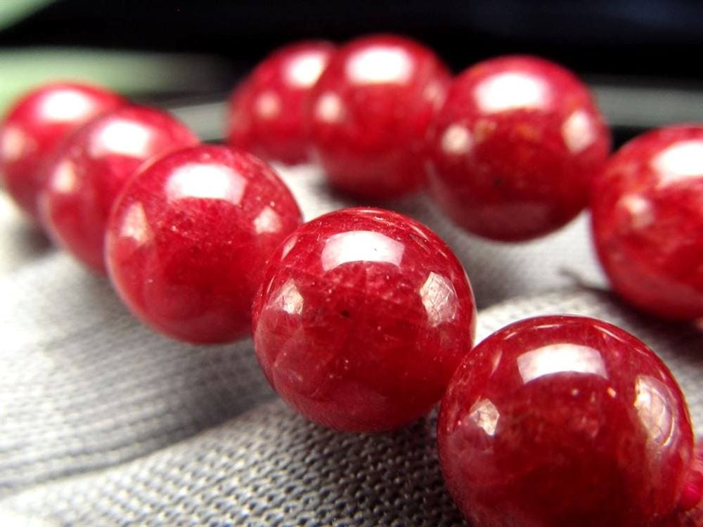 ルビー 紅玉 ブレスレット コランダム 7月の誕生石