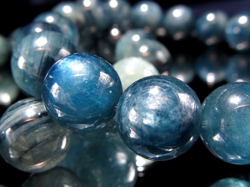 グリーン カイヤナイト 藍晶石 ブレスレット ケニア産