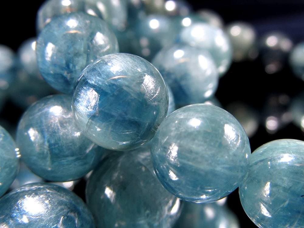 グリーン カイヤナイト 藍晶石 ブレスレット ケニア産