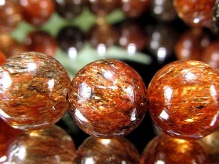 フォリエーテッドマイカインクォーツ ブラウンエピドートインクォーツ マイカ 雲母 ブレスレット