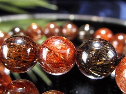 フォリエーテッドマイカインクォーツ ブラウンエピドートインクォーツ マイカ 雲母 ブレスレット