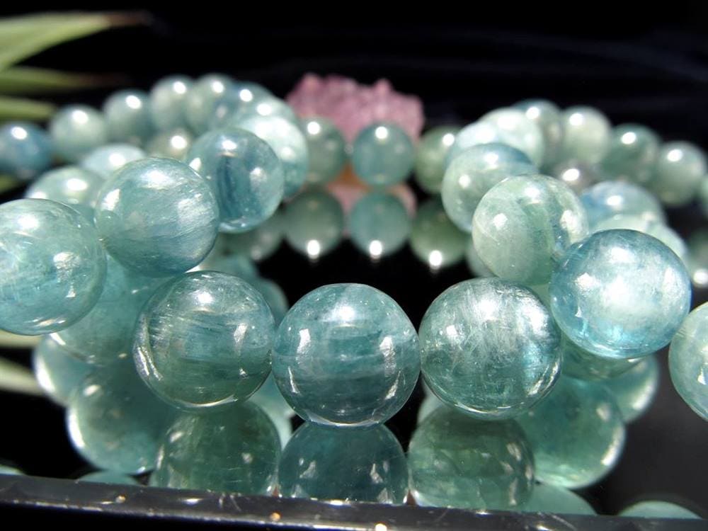 グリーン カイヤナイト 藍晶石 ブレスレット ケニア産