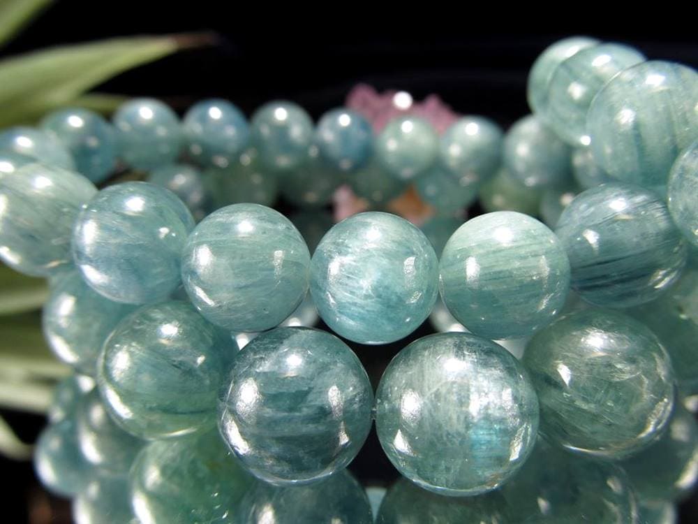 グリーン カイヤナイト 藍晶石 ブレスレット ケニア産