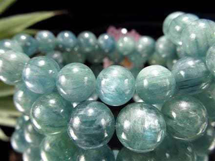 グリーン カイヤナイト 藍晶石 ブレスレット ケニア産