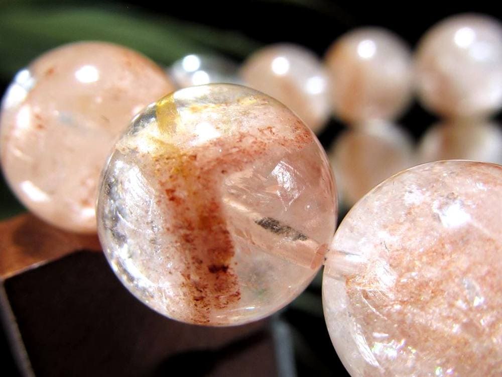 オレンジファントム ファントム ファントムクォーツ ブレスレット ルチル