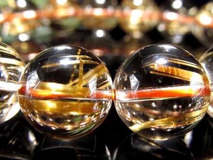 ゴールドルチル ブレスレット タイチン 金針水晶 天然石
