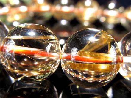 ゴールドルチル ブレスレット タイチン 金針水晶 天然石