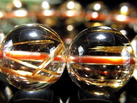 ゴールドルチル ブレスレット タイチン 金針水晶 天然石