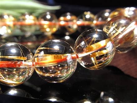 ゴールドルチル ブレスレット タイチン 金針水晶 天然石