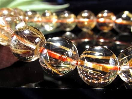ゴールドルチル ブレスレット タイチン 金針水晶 天然石