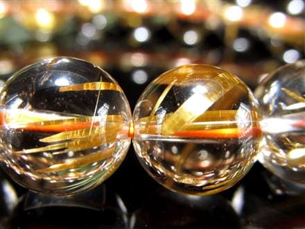 ゴールドルチル ブレスレット タイチン 金針水晶 天然石