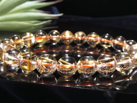 ゴールドルチル ブレスレット タイチン 金針水晶 天然石