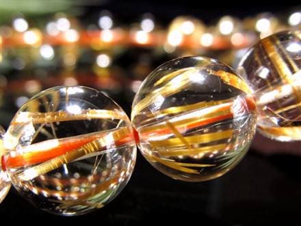 ゴールドルチル ブレスレット タイチン 金針水晶 天然石
