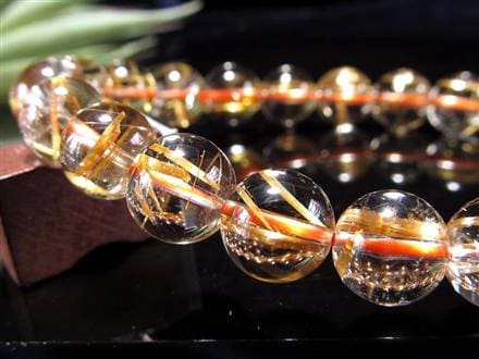 ゴールドルチル ブレスレット タイチン 金針水晶 天然石