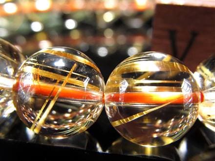 ゴールドルチル ブレスレット タイチン 金針水晶 天然石