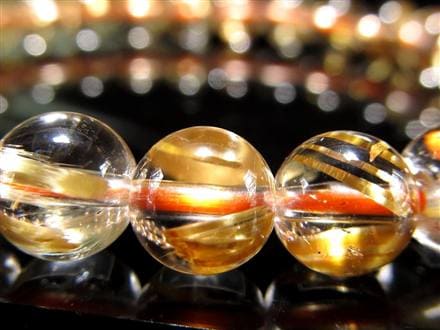ゴールドルチル ブレスレット タイチン 金針水晶 天然石