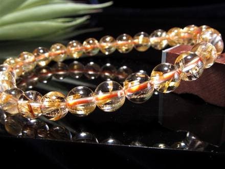 ゴールドルチル ブレスレット タイチン 金針水晶 天然石
