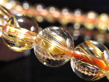 ゴールドルチル ブレスレット タイチン 金針水晶 天然石