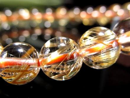 ゴールドルチル ブレスレット タイチン 金針水晶 天然石