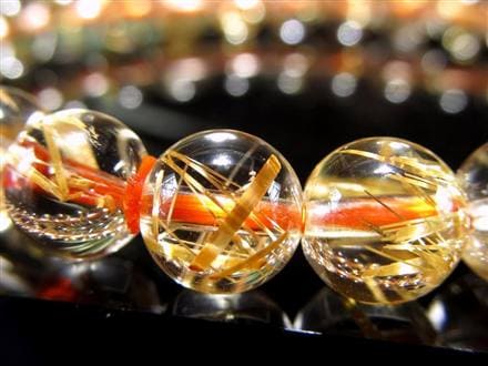 ゴールドルチル ブレスレット タイチン 金針水晶 天然石