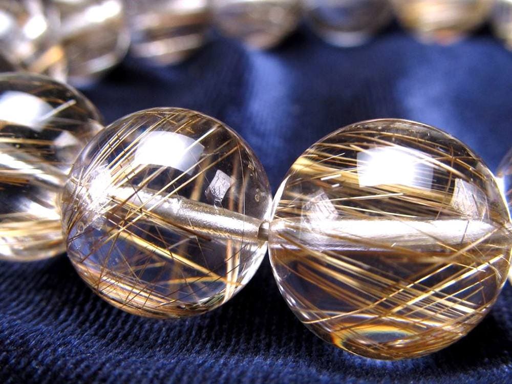 シルバールチル ルチルクォーツ ブレスレット シルバールチルクォーツ 二酸化チタン 仕事運