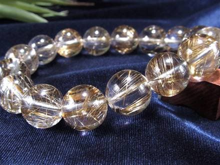 シルバールチル ルチルクォーツ ブレスレット シルバールチルクォーツ 二酸化チタン 仕事運