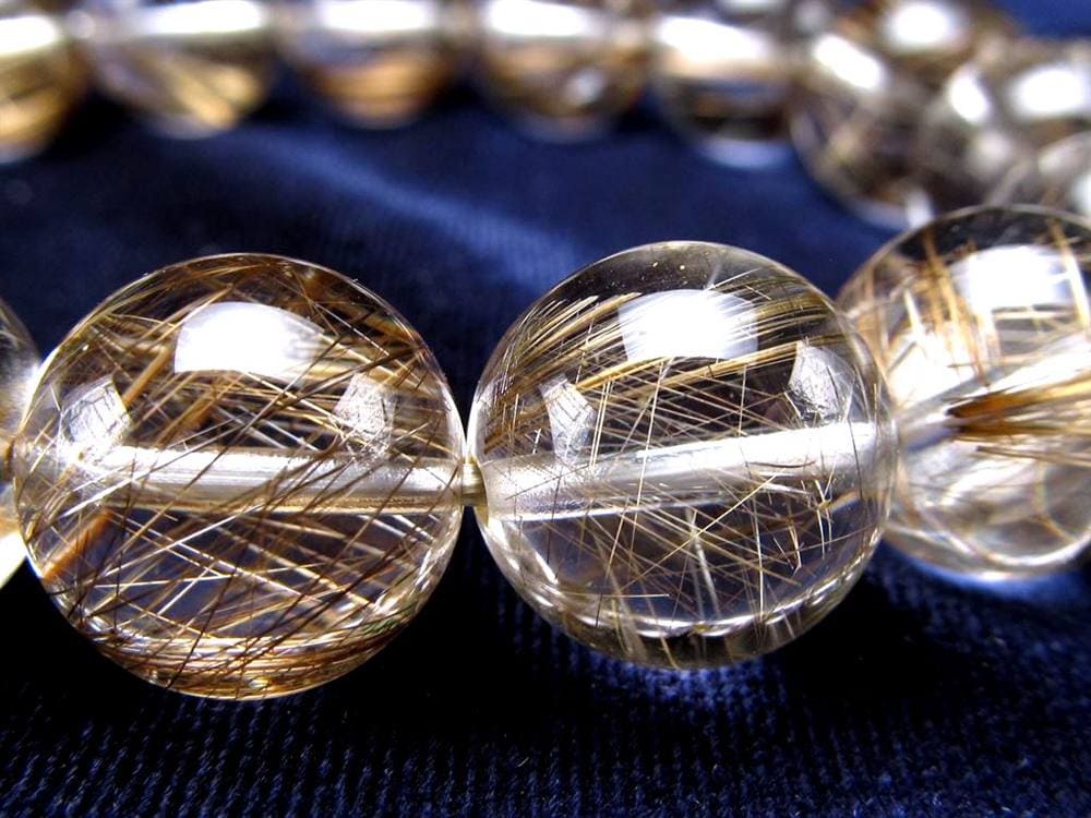 シルバールチル ルチルクォーツ ブレスレット シルバールチルクォーツ 二酸化チタン 仕事運