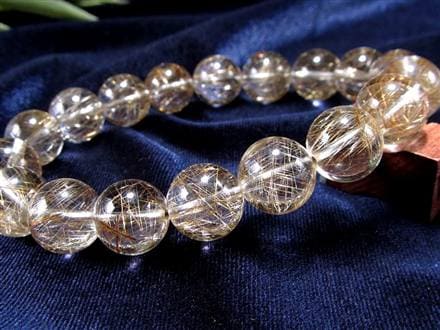 シルバールチル ルチルクォーツ ブレスレット シルバールチルクォーツ 二酸化チタン 仕事運