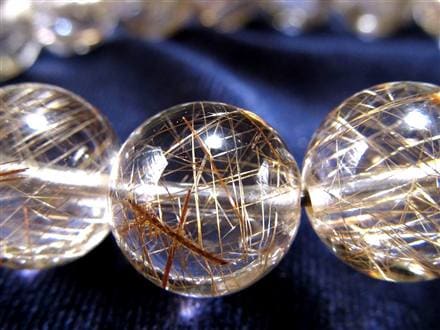 シルバールチル ルチルクォーツ ブレスレット シルバールチルクォーツ 二酸化チタン 仕事運