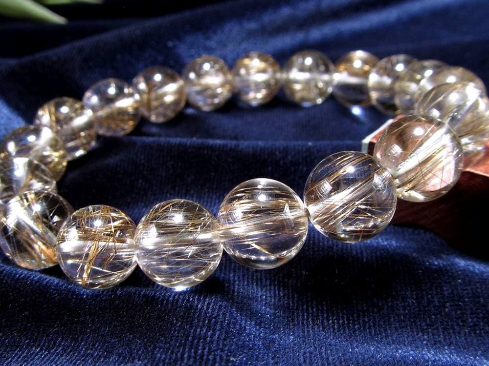 シルバールチル ルチルクォーツ ブレスレット シルバールチルクォーツ 二酸化チタン 仕事運