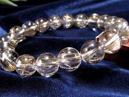 シルバールチル ルチルクォーツ ブレスレット シルバールチルクォーツ 二酸化チタン 仕事運