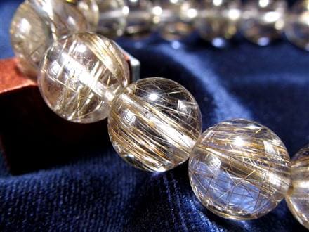 シルバールチル ルチルクォーツ ブレスレット シルバールチルクォーツ 二酸化チタン 仕事運