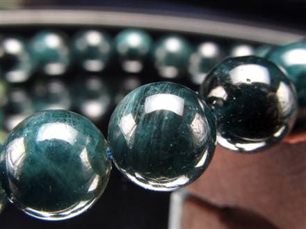 グランディディエライト ブレスレット ディープ ブルーグリーン マダガスカル産