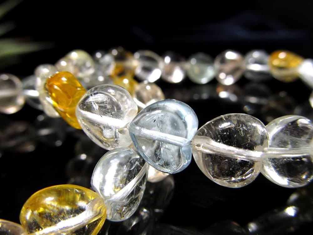 トパーズ ハート ブレスレット ライモナイトトパーズ カラーレストパーズ