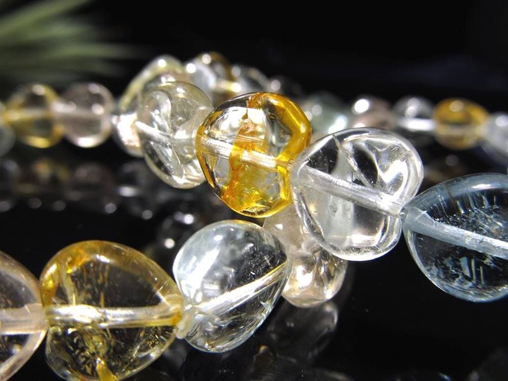 トパーズ ハート ブレスレット ライモナイトトパーズ カラーレストパーズ