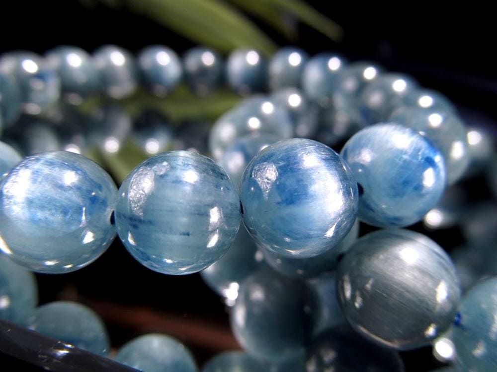 グリーン カイヤナイト 藍晶石 ブレスレット ケニア産