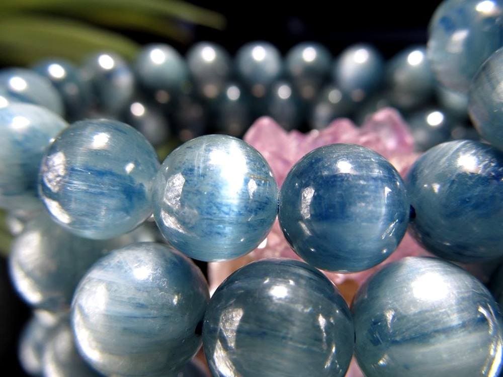 グリーン カイヤナイト 藍晶石 ブレスレット ケニア産