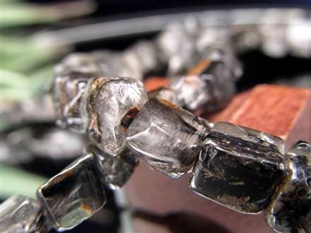 プラチナルチルクォーツ ブレスレット プラチナルチル ルチルレイテッドクォーツ ブルッカイト