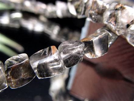 プラチナルチルクォーツ ブレスレット プラチナルチル ルチルレイテッドクォーツ ブルッカイト