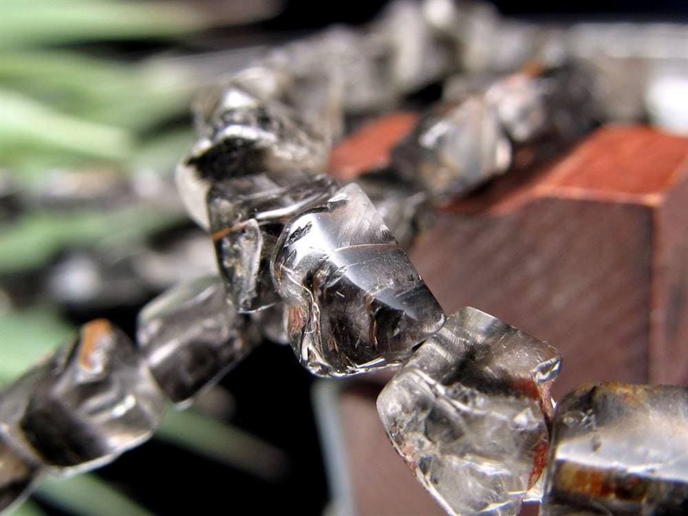 プラチナルチルクォーツ ブレスレット プラチナルチル ルチルレイテッドクォーツ ブルッカイト