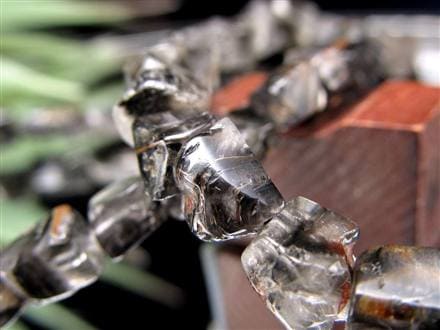 プラチナルチルクォーツ ブレスレット プラチナルチル ルチルレイテッドクォーツ ブルッカイト