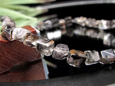 プラチナルチルクォーツ ブレスレット プラチナルチル ルチルレイテッドクォーツ ブルッカイト