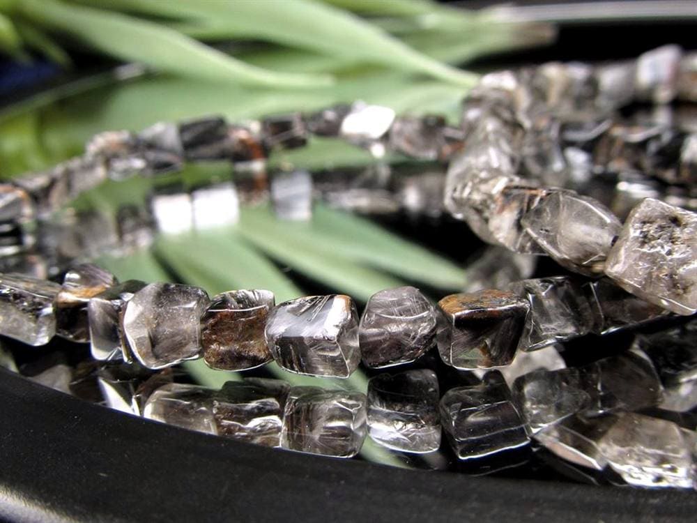 プラチナルチルクォーツ ブレスレット プラチナルチル ルチルレイテッドクォーツ ブルッカイト