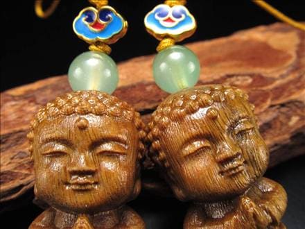 白檀 天然香木 サンダルウッド ビャクダン 彫刻 ストラップ