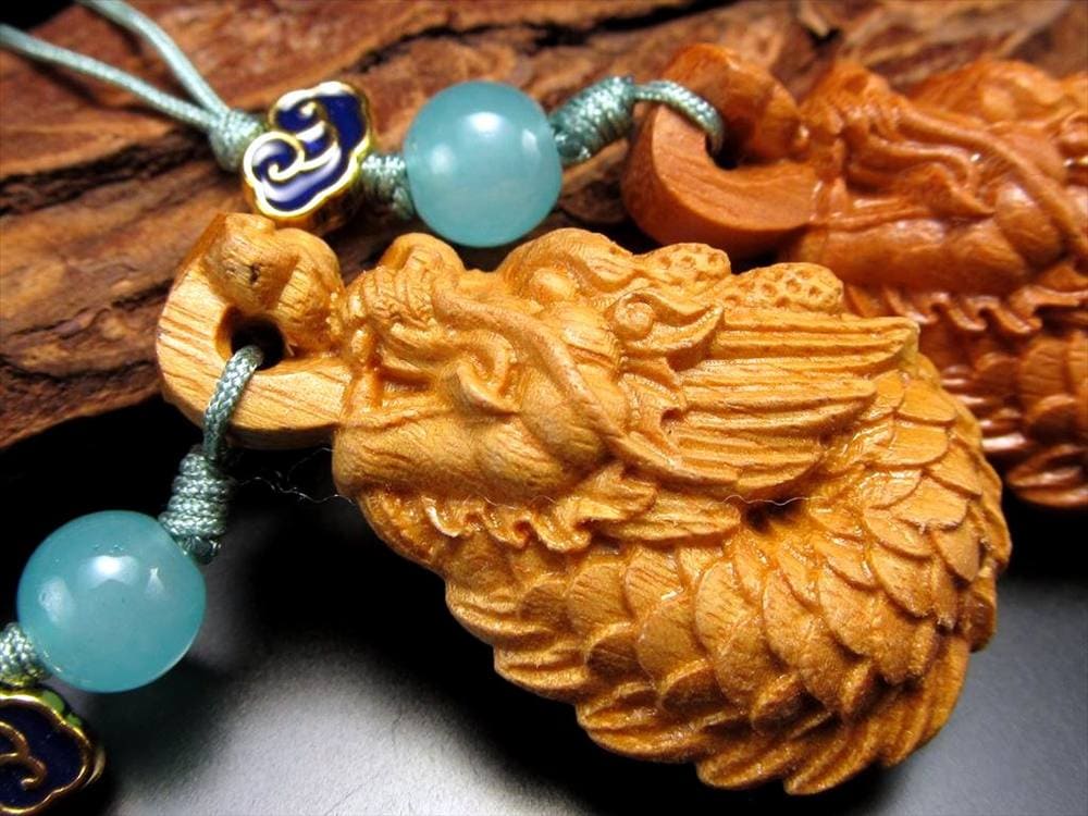 白檀 天然香木 サンダルウッド ビャクダン 彫刻 ストラップ