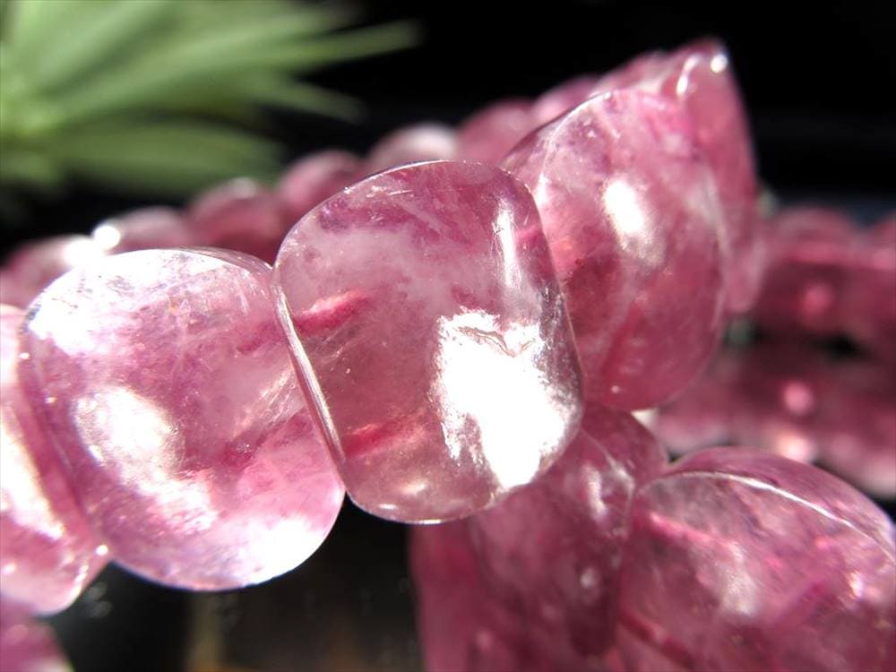 レピドライト パープルマイカ リシア雲母 ブレスレット ブラジル産