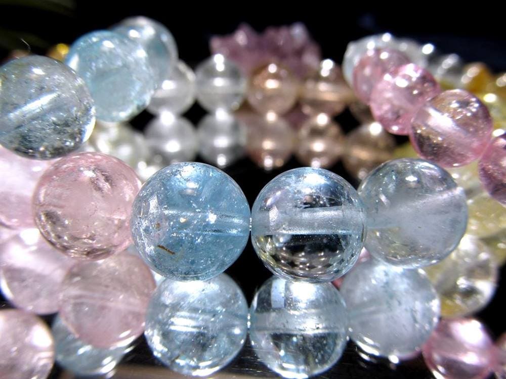 トパーズ ブレスレット 11月の誕生石 シャンパントパーズ ブルートパーズ