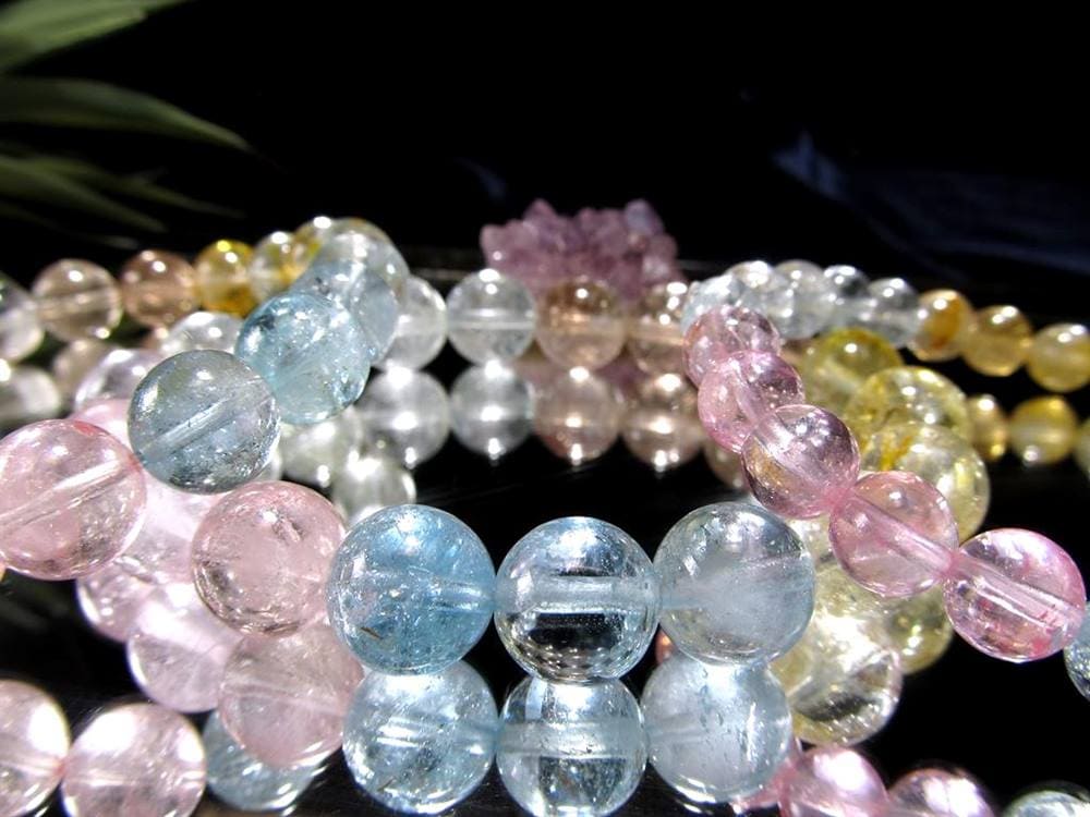 トパーズ ブレスレット 11月の誕生石 シャンパントパーズ ブルートパーズ