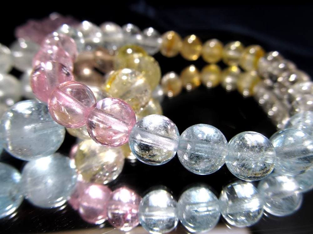 トパーズ ブレスレット 11月の誕生石 シャンパントパーズ ブルートパーズ